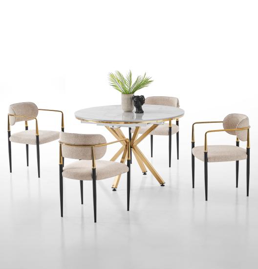 Zenit Plus/Umay Ensemble Table Et Chaise