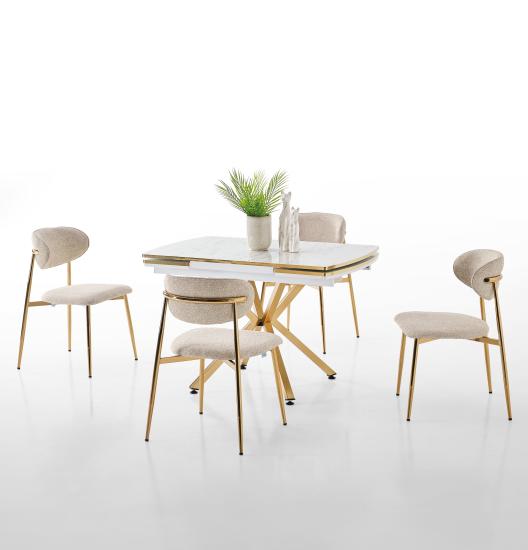 Zen/Laila Ensemble Table Et Chaise